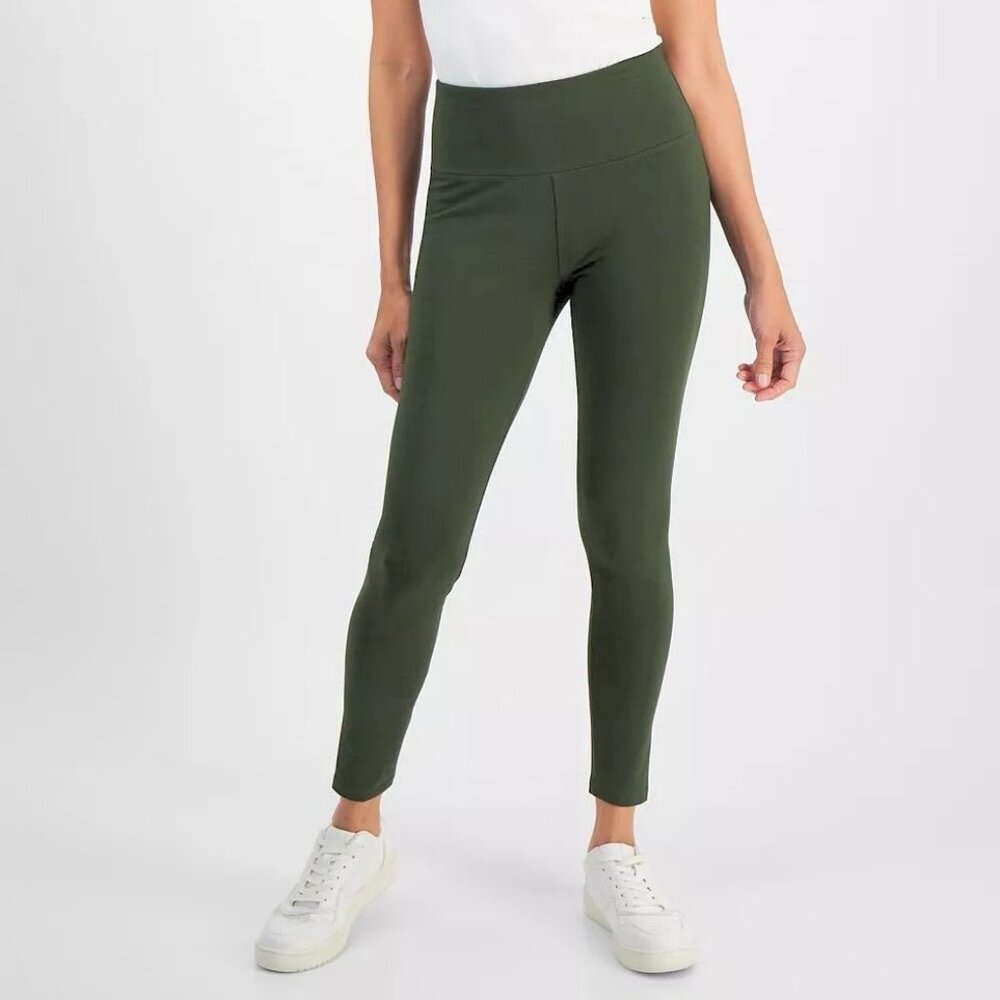 New Style & Co High Rise Leggings, Olive, Sizes L, XL